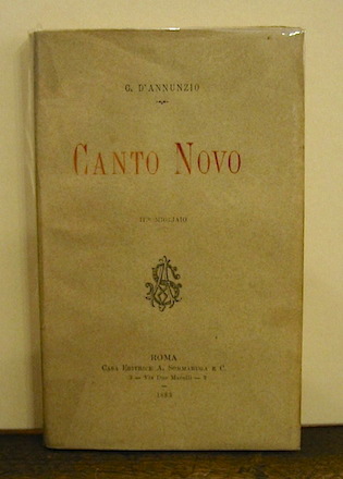D'Annunzio Gabriele Canto Novo 1883. IIIÂ° migliaio Roma